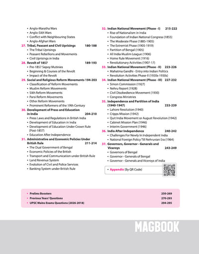 Indian History Magbook | Completely Revised 4th Edition| For UPSC IAS Civil Services Prelims & Mains, State PCS & Other Competitive Examinations | English Medium