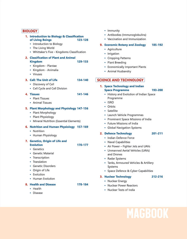General Science & Technology Magbook | Completely Revised 4th Edition| For UPSC IAS Civil Services Prelims & Mains, State PCS & Other Competitive Examinations | English Medium