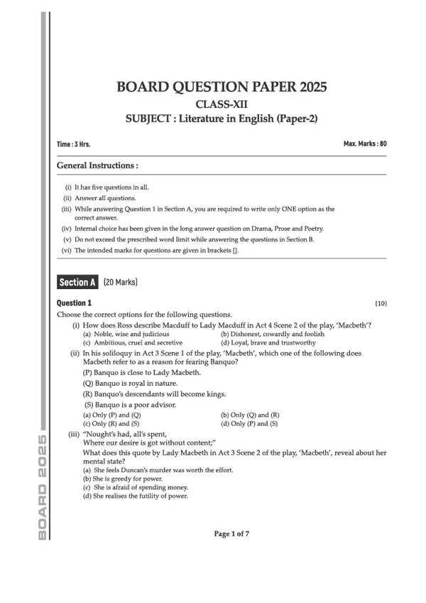 i-Succeed ISC 10 Sample Question Papers Class 12 Literature in English (Paper 2) Exam 2027 | Colour-Coded Revision Cheat Sheets, Council Style Detailed Answers | Based on ISC Syllabus 2027
