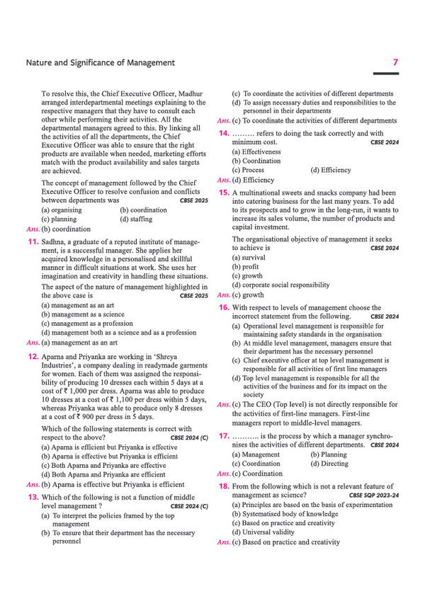 CBSE Business Studies Class 12 Chapterwise Question Bank for Board Exam 2027 | Chapterwise PYQs with Revision Theory, Detailed Solutions, Exam Tips & Sample Papers as per Latest CBSE Syllabus & Exam Pattern