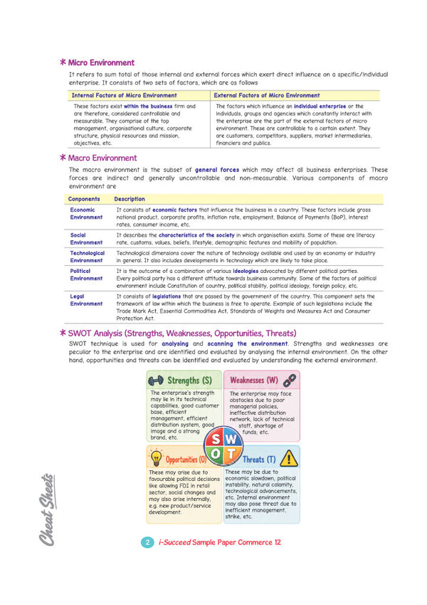 i-Succeed ISC 10 Sample Question Papers Class 12 Commerce Exam 2027 | Colour-Coded Revision Cheat Sheets, Council Style Detailed Answers, Mind Maps for Last Minute Revision | Based on ISC Syllabus 2027