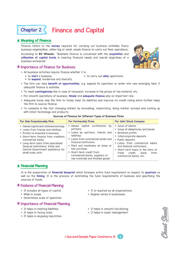 i-Succeed ISC 10 Sample Question Papers Class 12 Commerce Exam 2027 | Colour-Coded Revision Cheat Sheets, Council Style Detailed Answers, Mind Maps for Last Minute Revision | Based on ISC Syllabus 2027