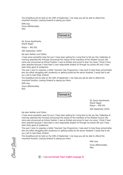i-Succeed ICSE 10 Sample Question Papers Class 10 English Language (Paper 1) Exam 2027 | Writing Formats Prescibedby CICSE, Council Style Detailed Answers | Based on ICSE Syllabus 2027