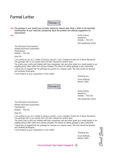i-Succeed ICSE 10 Sample Question Papers Class 10 English Language (Paper 1) Exam 2027 | Writing Formats Prescibedby CICSE, Council Style Detailed Answers | Based on ICSE Syllabus 2027