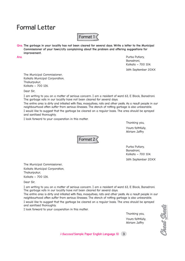 i-Succeed ICSE 10 Sample Question Papers Class 10 English Language (Paper 1) Exam 2027 | Writing Formats Prescibedby CICSE, Council Style Detailed Answers | Based on ISC Syllabus 2027