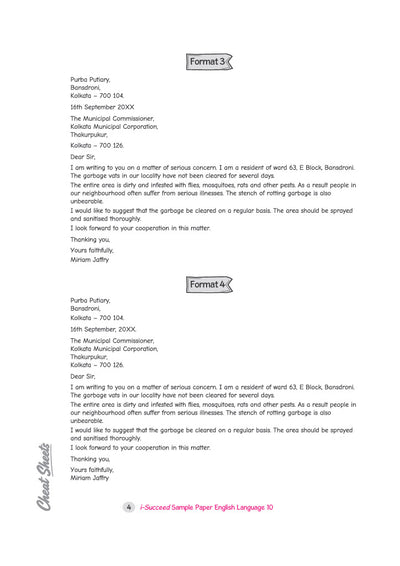i-Succeed ICSE 10 Sample Question Papers Class 10 English Language (Paper 1) Exam 2027 | Writing Formats Prescibedby CICSE, Council Style Detailed Answers | Based on ICSE Syllabus 2027