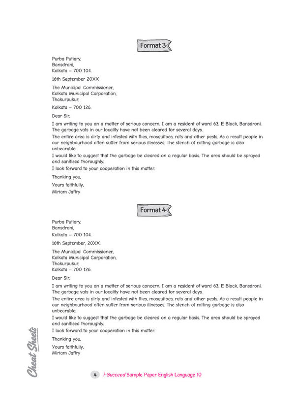 i-Succeed ICSE 10 Sample Question Papers Class 10 English Language (Paper 1) Exam 2027 | Writing Formats Prescibedby CICSE, Council Style Detailed Answers | Based on ISC Syllabus 2027