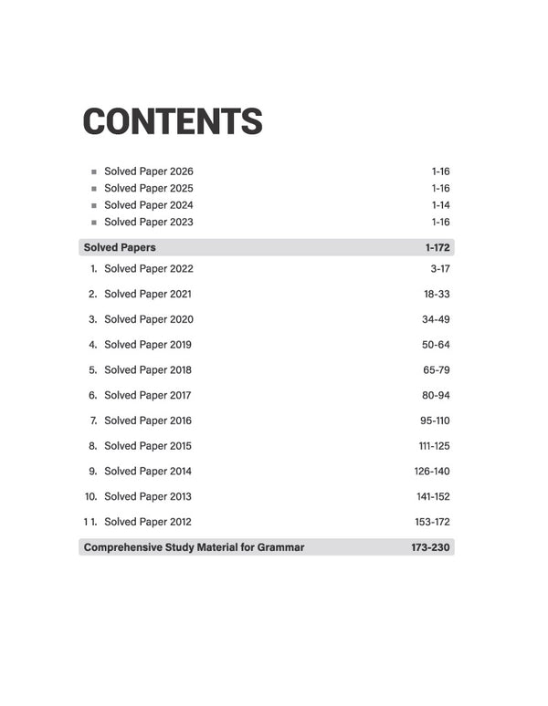IAS Mains Compulsory English | 15 Years’ Solved Papers (2026–2012) | Complete & Detailed Explanations, Essays, Passages, Precis Writing & Comprehensive English Grammar | Updated Edition 2027