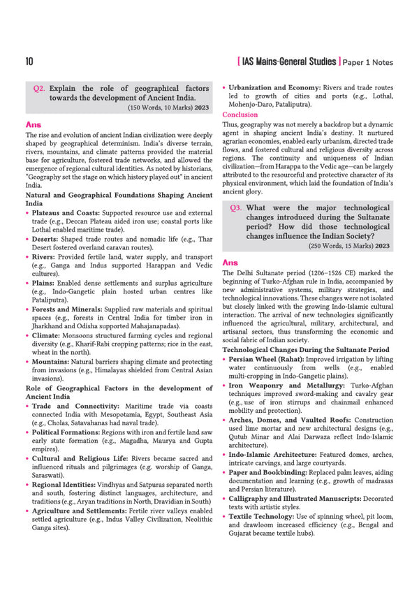 IAS Mains Chapterwise Solved Papers 2026–2016 | General Studies Paper I–IV, Mains Essay & Compulsory English | UPSC Word Limit-Based Answers, Infographics, Flowcharts & Diagrams | Latest Papers Included