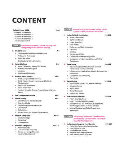 IAS Mains Chapterwise Solved Papers 2026–2016 | General Studies Paper I–IV, Mains Essay & Compulsory English | UPSC Word Limit-Based Answers, Infographics, Flowcharts & Diagrams | Latest Papers Included