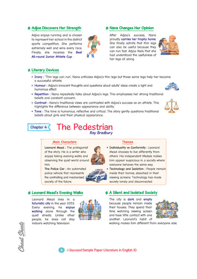 i-Succeed ICSE 10 Sample Question Papers Class 10 English (Paper 2) Exam 2027 | Colour-Coded Revision Cheat Sheets, Council Style Detailed Answers, Mind Maps for Last Minute Revision | Based on ICSE Syllabus 2027