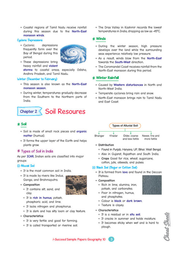 i-Succeed ICSE 10 Sample Question Papers Class 10 Geography Exam 2027 | Colour-Coded Revision Cheat Sheets, Council Style Detailed Answers, Mind Maps for Last Minute Revision | Based on ISC Syllabus 2027