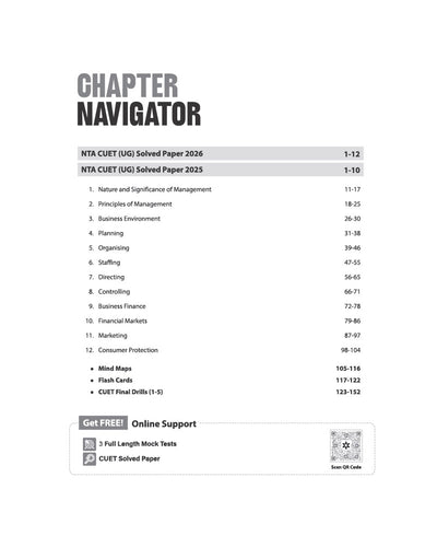 CUET UG 2027 Business Studies | Chapterwise Notes & Question Bank | 1000+ MCQs, 5 Final Drills & CUET 2026 Solved Paper | Mindmaps & Flash Cards | Free Online Mock Test