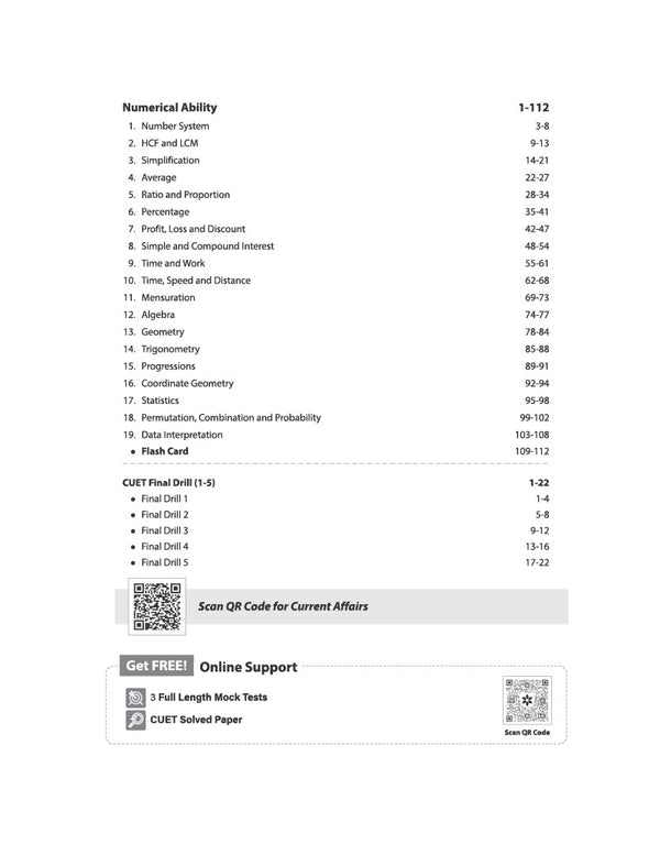 CUET UG 2027 General Aptitude Test (Section III) | Chapterwise Notes & Question Bank | 1000+ MCQs, 5 Final Drills & CUET 2026 Solved Paper | Flash Cards | Free Online Mock Test