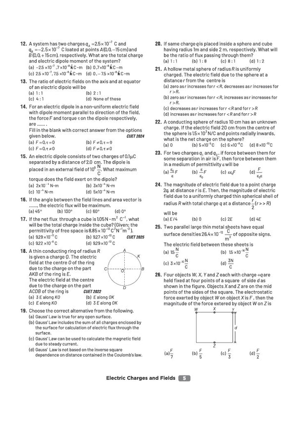 CUET UG 2027 Physics | Chapterwise Notes & Question Bank | 1000+ MCQs, 5 Final Drills & CUET 2026 Solved Paper | Flash Cards | Free Online Mock Test