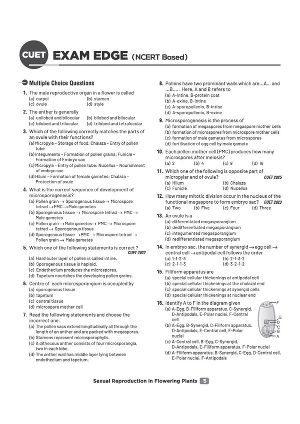 CUET UG 2027 Biology | Chapterwise Notes & Question Bank | 1000+ MCQs, 5 Final Drills & CUET 2026 Solved Paper | Flash Cards | Free Online Mock Test