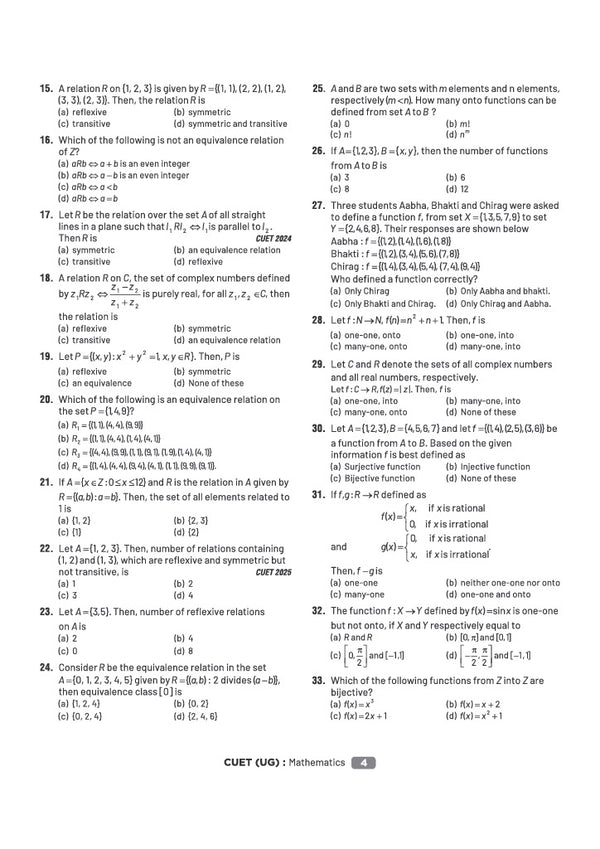 CUET UG 2027 Mathematics | Chapterwise Notes & Question Bank | 1000+ MCQs, 5 Final Drills & CUET 2026 Solved Paper | Flash Cards | Free Online Mock Test
