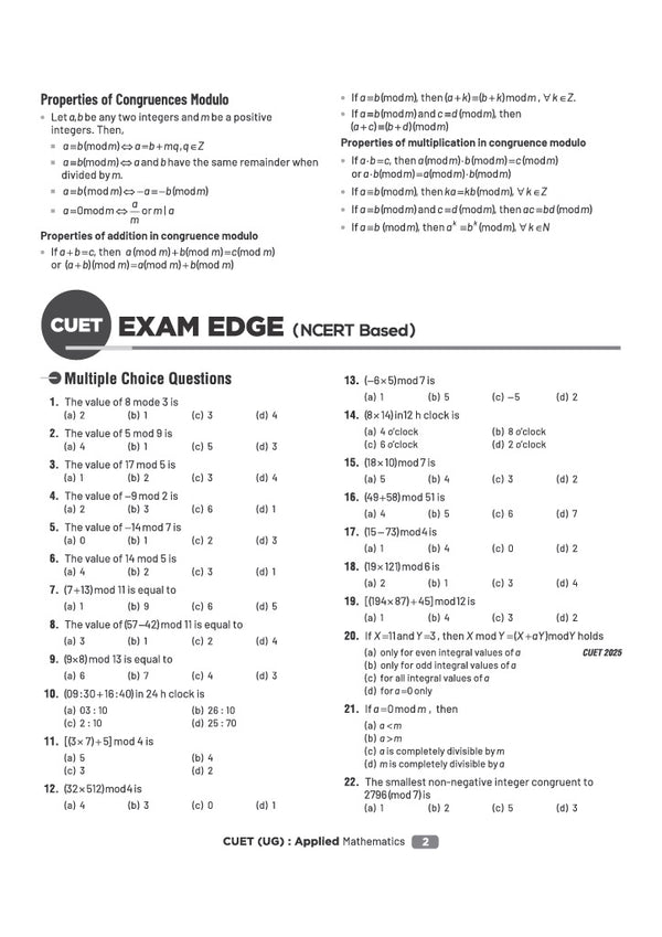 CUET UG 2027 Applied Mathematics | Chapterwise Notes & Question Bank | 1000+ MCQs, 5 Final Drills & CUET 2026 Solved Paper | Flash Cards | Free Online Mock Test