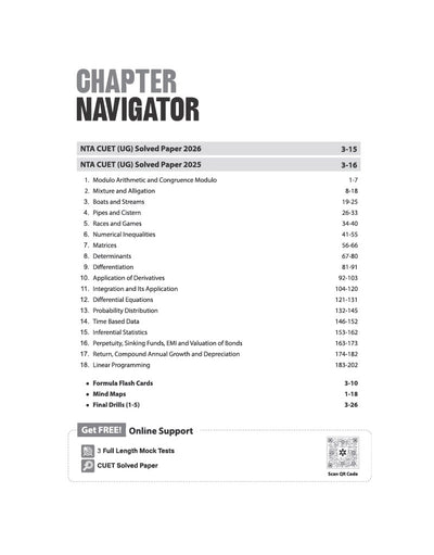 CUET UG 2027 Applied Mathematics | Chapterwise Notes & Question Bank | 1000+ MCQs, 5 Final Drills & CUET 2026 Solved Paper | Flash Cards | Free Online Mock Test