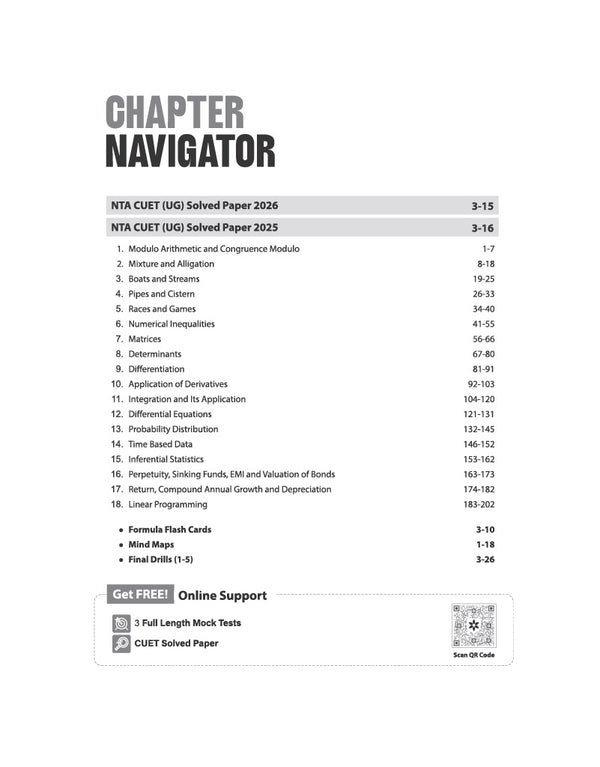 CUET UG 2027 Applied Mathematics | Chapterwise Notes & Question Bank | 1000+ MCQs, 5 Final Drills & CUET 2026 Solved Paper | Flash Cards | Free Online Mock Test
