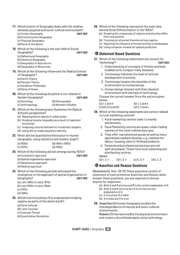 CUET UG 2027 Geography | Chapterwise Notes & Question Bank | 1000+ MCQs, 5 Final Drills & CUET 2026 Solved Paper | Mindmaps & Flash Cards | Free Online Mock Test