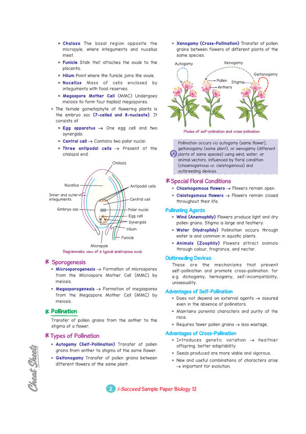 i-Succeed ISC 10 Sample Question Papers Class 12 Biology Exam 2027 | Colour-Coded Revision Cheat Sheets, Council Style Detailed Answers, Mind Maps for Last Minute Revision | Based on ISC Syllabus 2027