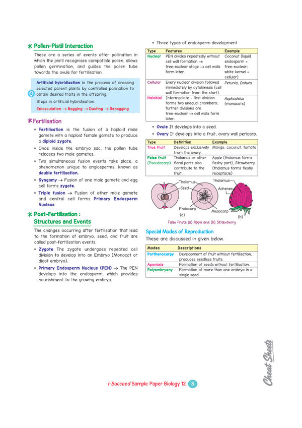 i-Succeed ISC 10 Sample Question Papers Class 12 Biology Exam 2027 | Colour-Coded Revision Cheat Sheets, Council Style Detailed Answers, Mind Maps for Last Minute Revision | Based on ISC Syllabus 2027