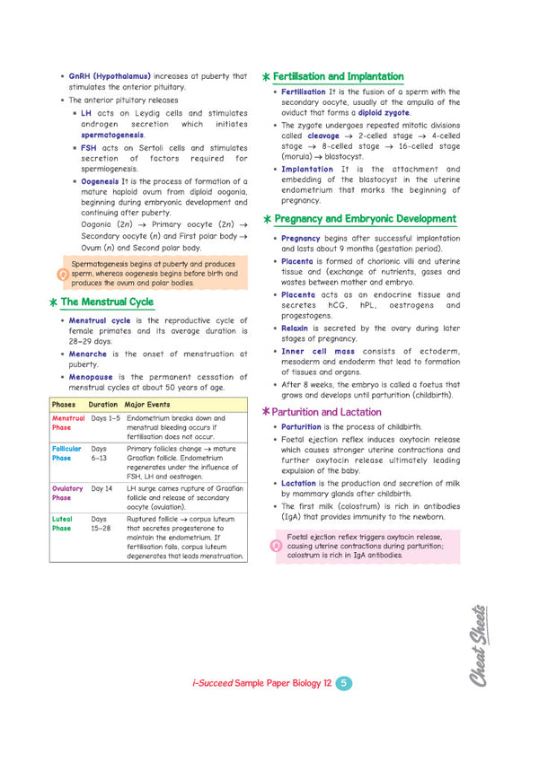 i-Succeed ISC 10 Sample Question Papers Class 12 Biology Exam 2027 | Colour-Coded Revision Cheat Sheets, Council Style Detailed Answers, Mind Maps for Last Minute Revision | Based on ISC Syllabus 2027