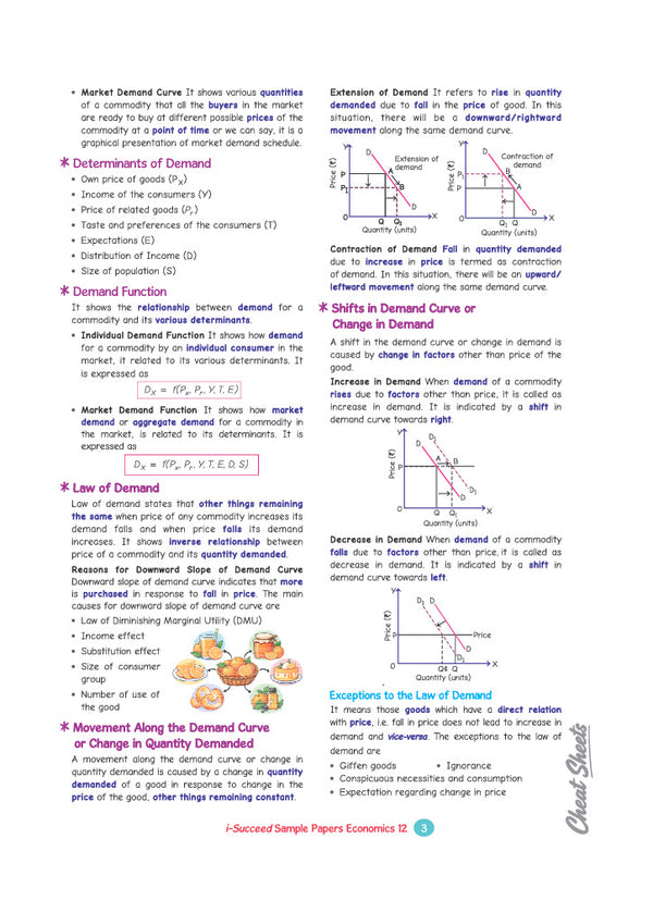 i-Succeed ISC 10 Sample Question Papers Class 12 Economics Exam 2027 | Colour-Coded Revision Cheat Sheets, Council Style Detailed Answers, Mind Maps for Last Minute Revision | Based on ISC Syllabus 2027