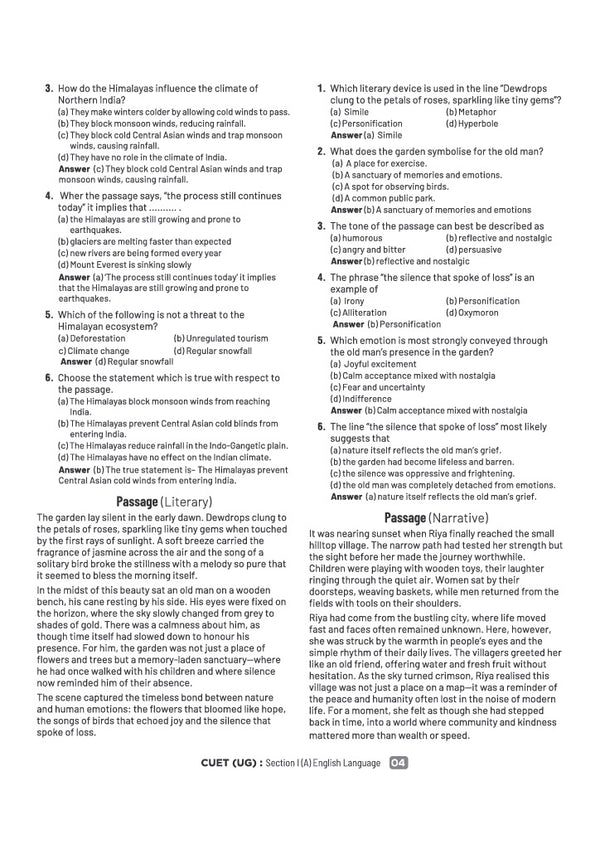 CUET UG 2027 English Language  (Section I-A) | Chapterwise Notes & Question Bank | 1000+ MCQs, 5 Final Drills & CUET 2026 Solved Paper | Flash Cards | Free Online Mock Test