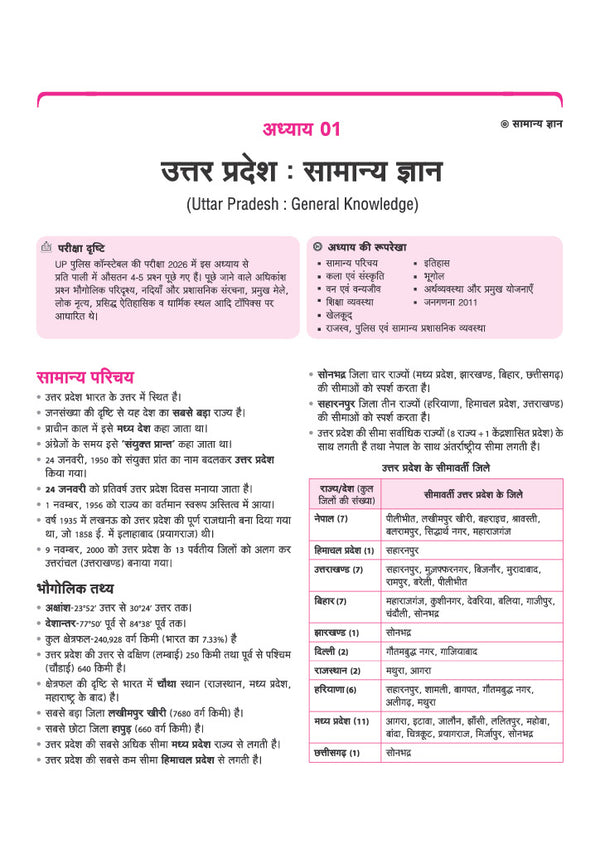 UP Police Constable Exam 2027 | Perfect 100 Study Guide | Complete Sectionwise Notes, Updated PYQs (2026–2018), Solved Paper 2026 & Practice Questions | Based on Latest Syllabus and Exam Pattern | Hindi Medium
