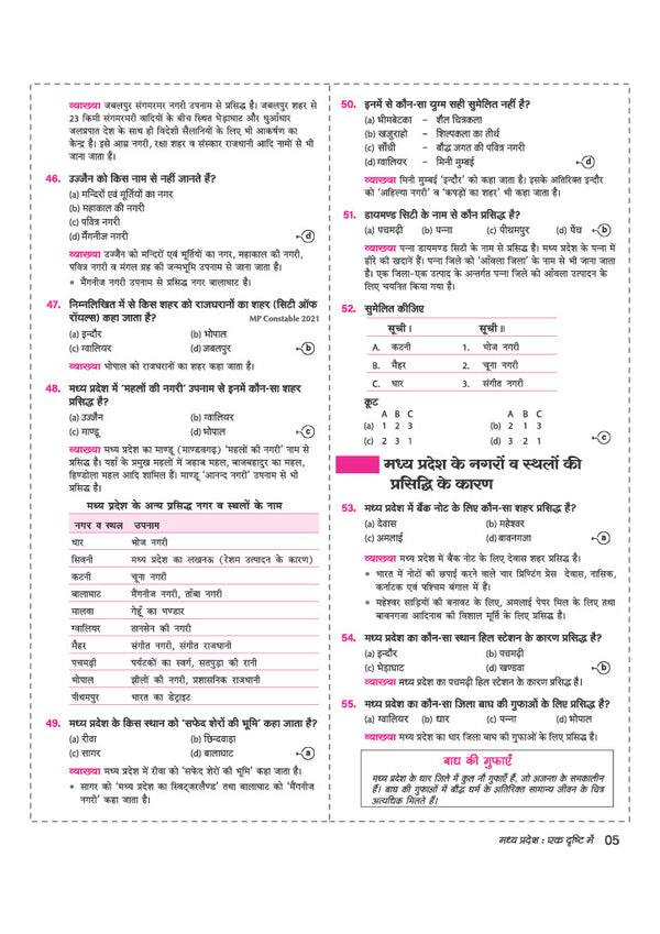 Madhya Pradesh Vastunishth Samanya Gyan 5000+ MCQs | Highly Useful for MPPSC, MP Police, Forest, Patwari Exam | with Solved Papers 2026-23 & MP Current Affairs