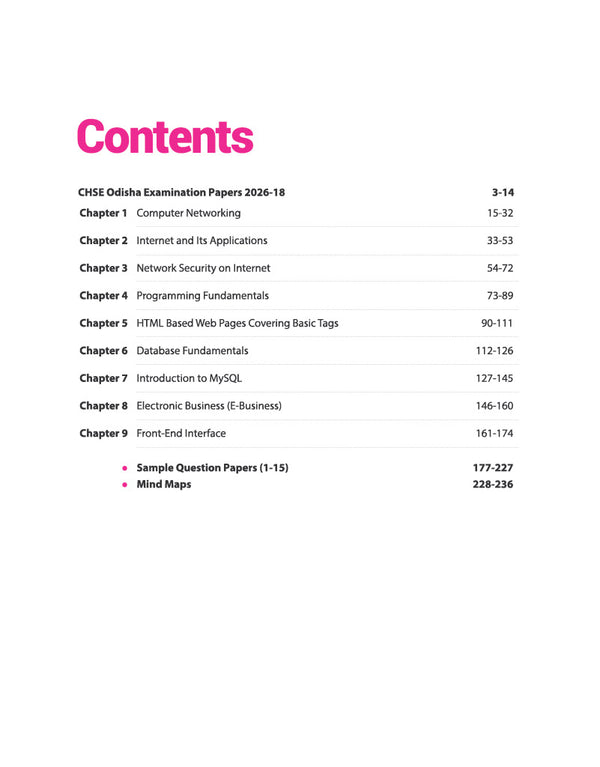 CHSE Odisha Exam Master 2027 Information Technology (+2 Second Year) | Class 12 | 15 Sample Papers & Chapterwise Solved Papers (2026–2018) | Chapterwise Revision Notes, Odisha State Textbook Questions & Mind Maps