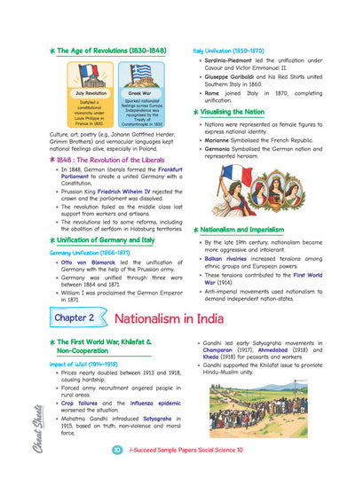 i-Succeed CBSE 15 Sample Question Papers Class 10 Social Science Exam 2027 | Colour-Coded Revision Cheat Sheets, Toppers Copy with Expert Insights | FREE SUPER POWER KIT | Based on Latest CBSE SQP Released 21 Sept 2026