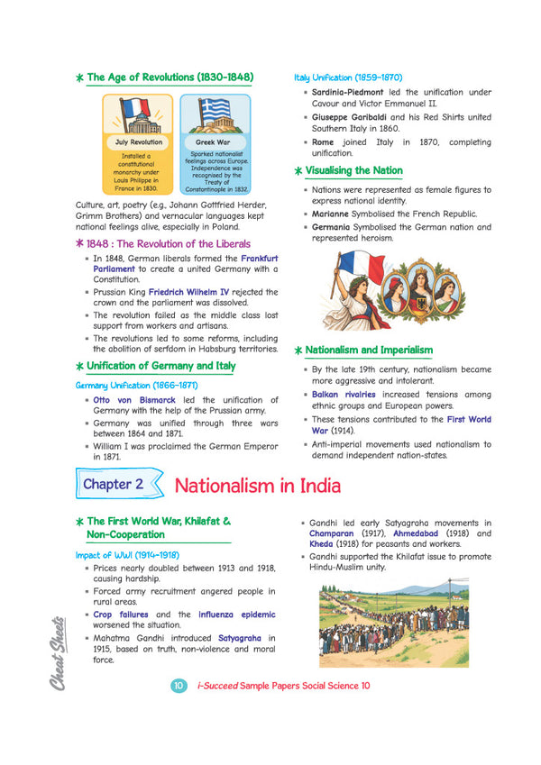 i-Succeed CBSE 15 Sample Question Papers Class 10 Social Science Exam 2027 | Colour-Coded Revision Cheat Sheets, Toppers Copy with Expert Insights | FREE SUPER POWER KIT | Based on Latest CBSE SQP Released 21 Sept 2026