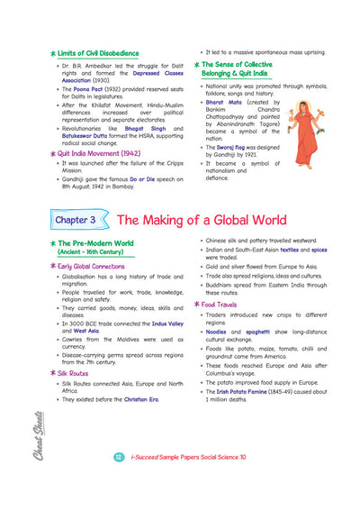 i-Succeed CBSE 15 Sample Question Papers Class 10 Social Science Exam 2027 | Colour-Coded Revision Cheat Sheets, Toppers Copy with Expert Insights | FREE SUPER POWER KIT | Based on Latest CBSE SQP Released 21 Sept 2026