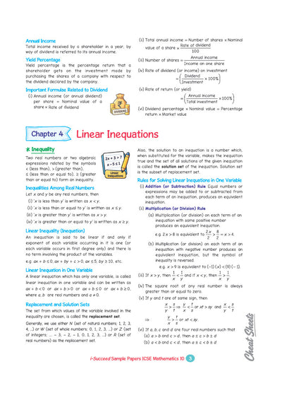 i-Succeed ICSE 10 Sample Question Papers Class 10 Mathematics Exam 2027 | Colour-Coded Revision Cheat Sheets, Council Style Detailed Answers, Mind Maps for Last Minute Revision | Based on ICSE Syllabus 2027