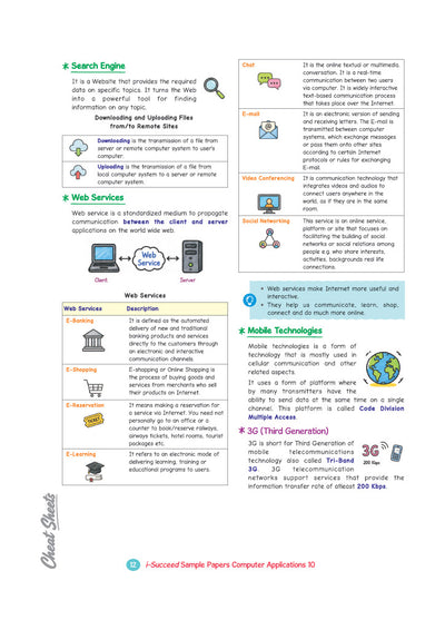 i-Succeed CBSE 10 Sample Question Papers Class 10 Computer Applications Exam 2027 | Colour-Coded Revision Cheat Sheets, HTML Codes with Screenshot | FREE SUPER POWER KIT | Based on Latest CBSE SQP Released 21 Sept 2026