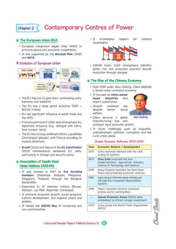 i-Succeed CBSE 15 Sample Question Papers Class 12 Political Science Exam 2027 | Colour-Coded Revision Cheat Sheets, Toppers Copy with Expert Insights | FREE SUPER POWER KIT | Based on Latest CBSE SQP Released 21 Sept 2026