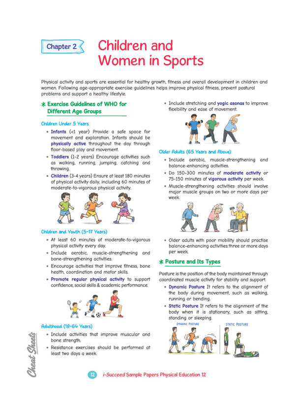 i-Succeed CBSE 15 Sample Question Papers Class 12 Physical Education Exam 2027 | Colour-Coded Revision Cheat Sheets, Toppers Copy with Expert Insights | FREE SUPER POWER KIT | Based on Latest CBSE SQP Released 21 Sept 2026