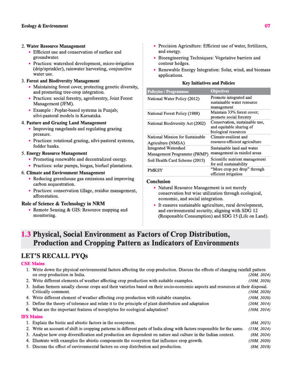 Agriculture Optional Simplified for UPSC CSE & IFS | Paper I & II | 100% Syllabus Aligned | Concise & High-Yield Notes | PYQ-Backed Learning & Smart Value Additions | 1st Edition