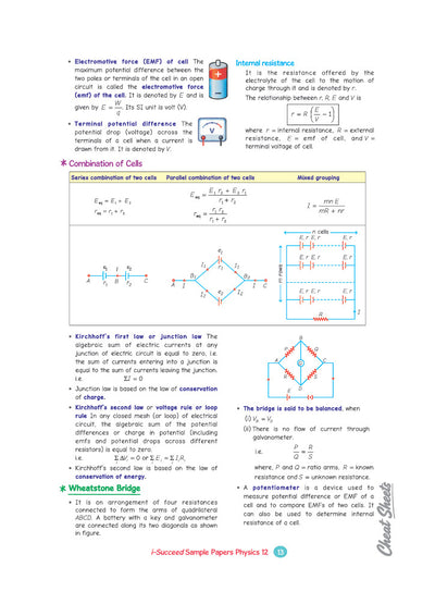 i-Succeed CBSE 15 Sample Question Papers Class 12 Physics Exam 2027 | Colour-Coded Revision Cheat Sheets, Toppers Copy with Expert Insights | FREE SUPER POWER KIT | Based on Latest CBSE SQP Released 21 Sept 2026