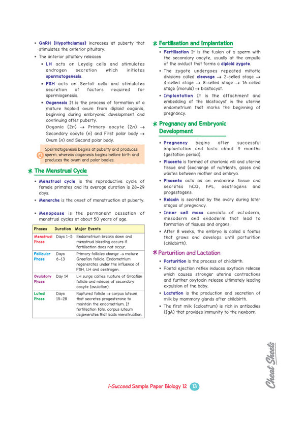 i-Succeed CBSE 15 Sample Question Papers Class 12 Biology Exam 2027 | Colour-Coded Revision Cheat Sheets, Toppers Copy with Expert Insights | FREE SUPER POWER KIT | Based on Latest CBSE SQP Released 21 Sept 2026