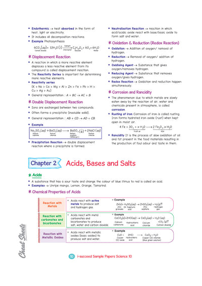 i-Succeed CBSE 15 Sample Question Papers Class 10 Science Exam 2027 | Colour-Coded Revision Cheat Sheets, Toppers Copy with Expert Insights | FREE SUPER POWER KIT | Based on Latest CBSE SQP Released 21 Sept 2026