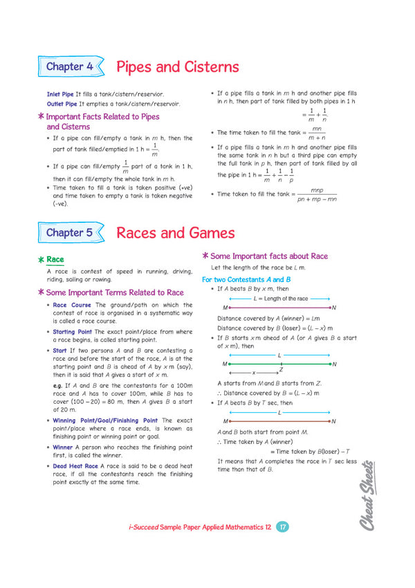 i-Succeed CBSE 15 Sample Question Papers Class 12 Applied Mathematics Exam 2027 | Colour-Coded Revision Cheat Sheets, Toppers Copy with Expert Insights | FREE SUPER POWER KIT | Based on Latest CBSE SQP Released 21 Sept 2026