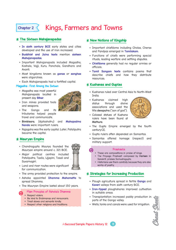 i-Succeed CBSE 15 Sample Question Papers Class 12 History Exam 2027 | Colour-Coded Revision Cheat Sheets, Toppers Copy with Expert Insights | FREE SUPER POWER KIT | Based on Latest CBSE SQP Released 21 Sept 2026