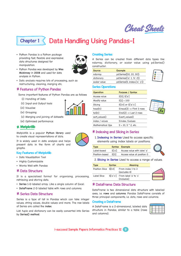 i-Succeed CBSE 15 Sample Question Papers Class 12 Informatics Practices Exam 2027 | Colour-Coded Revision Cheat Sheets, Toppers Copy with Expert Insights | FREE SUPER POWER KIT | Based on Latest CBSE SQP Released 21 Sept 2026