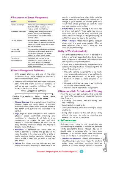 i-Succeed CBSE 10 Sample Question Papers Class 10 Artificial Intelligence (Code 417) Exam 2027 | Colour-Coded Revision Cheat Sheets, Based on Libra Office | FREE SUPER POWER KIT | Based on Latest CBSE SQP Released 21 Sept 2026