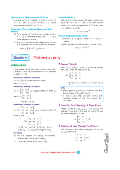 i-Succeed CBSE 15 Sample Question Papers Class 12 Mathematics Exam 2027 | Colour-Coded Revision Cheat Sheets, Toppers Copy with Expert Insights | FREE SUPER POWER KIT | Based on Latest CBSE SQP Released 21 Sept 2026