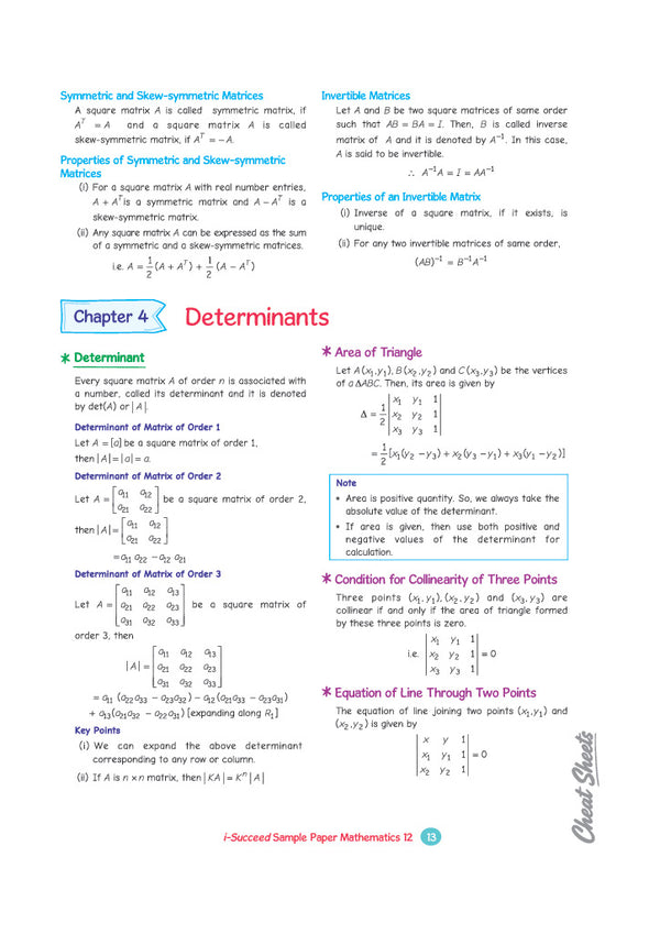 i-Succeed CBSE 15 Sample Question Papers Class 12 Mathematics Exam 2027 | Colour-Coded Revision Cheat Sheets, Toppers Copy with Expert Insights | FREE SUPER POWER KIT | Based on Latest CBSE SQP Released 21 Sept 2026